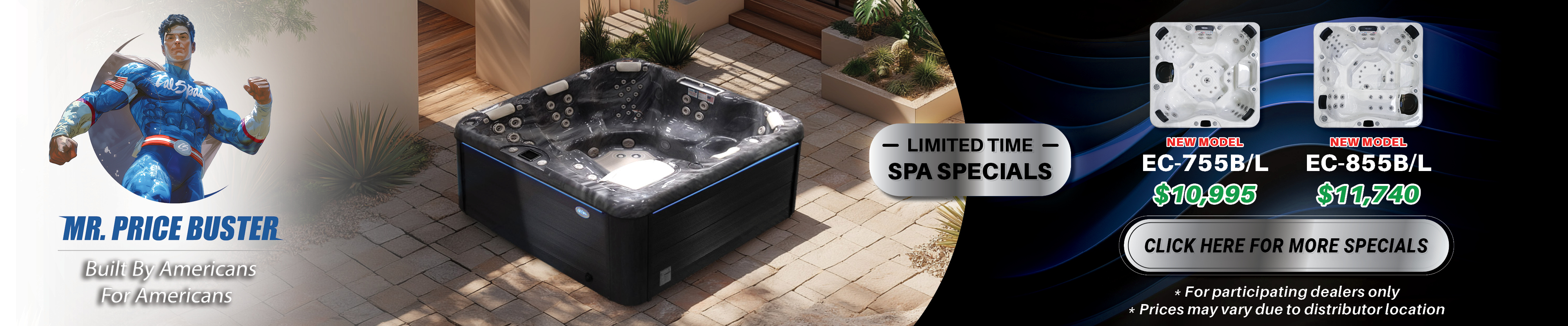 Calspas hot tub being used in a family setting - Santa Fe